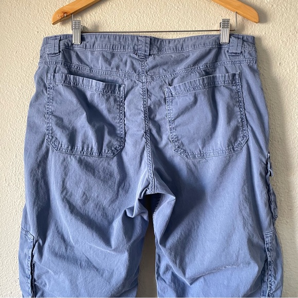 Hollister Low Rise Baggy Cargo Pants Womens 14 Blue Utility Skater Street Grunge - Picture 10 of 16